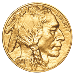 1 ons.  Koin emas American Buffalo