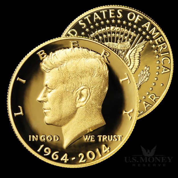 John F. Kennedy 24K Gold Half-Dollar