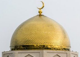 Top of mosque, gold dome