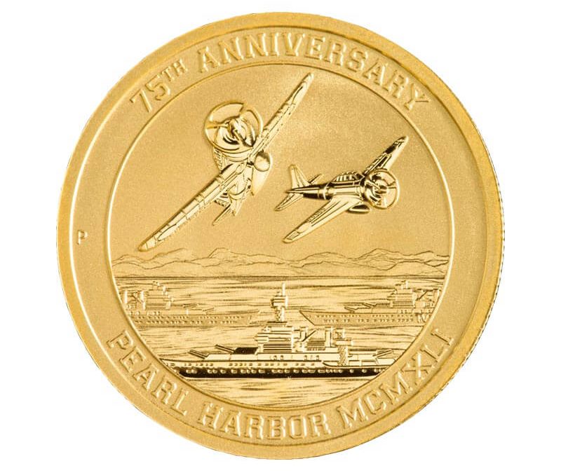1/10 oz. Pearl Harbor Gold Coin