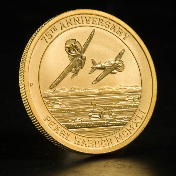 Pearl Harbor 75th Anniversary gold coin