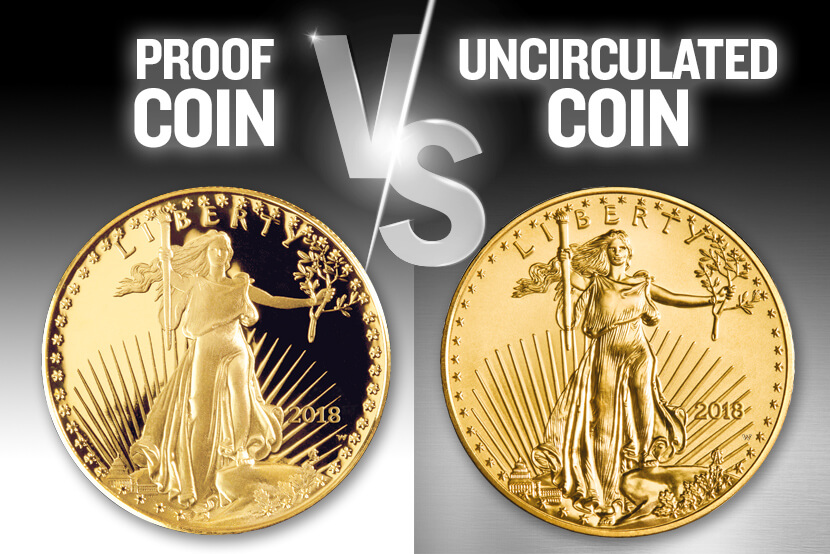 Proof Gold Eagle Coin vs Uncirculated Gold Eagle Coin