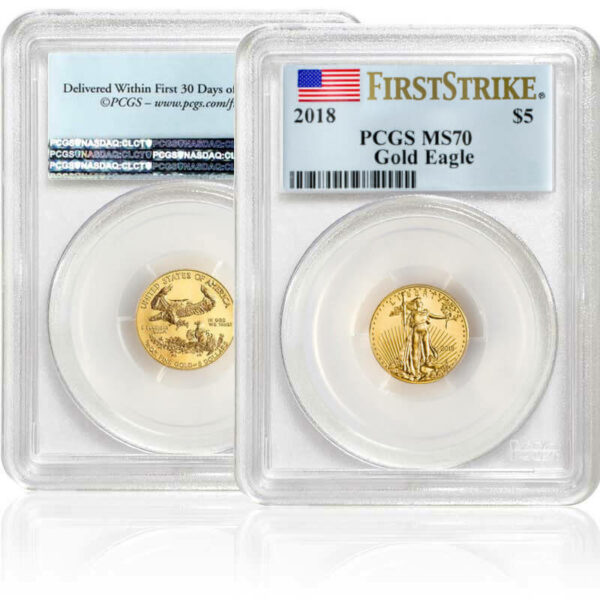 2018 gold American Eagle coins PCGS MS70