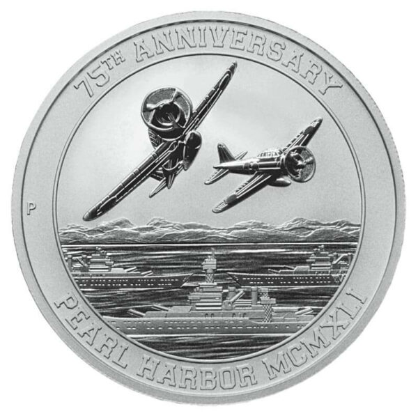 Pearl Harbor 75th anniversary silver coin