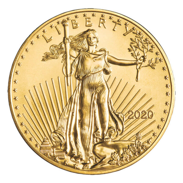 Gold American Eagle obverse