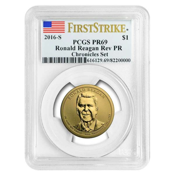 2016 Ronald Reagan coin & chronicles set (PCGS First Strike)