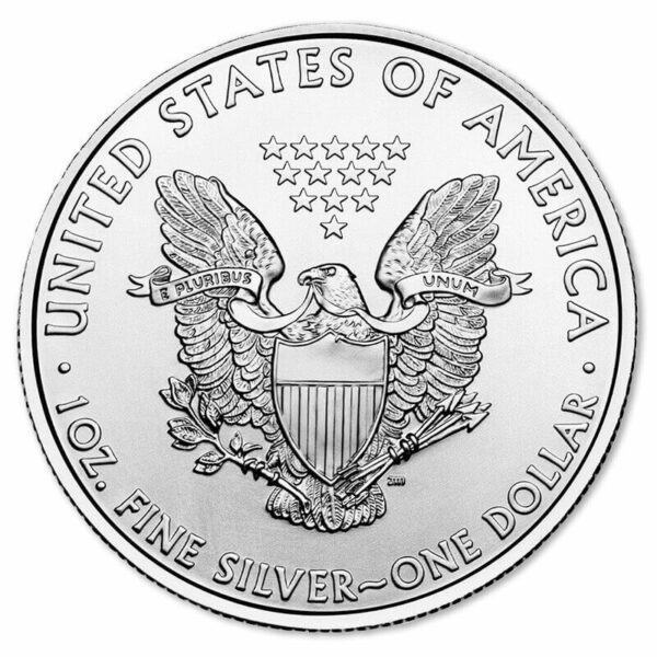 Silver American Eagle reverse