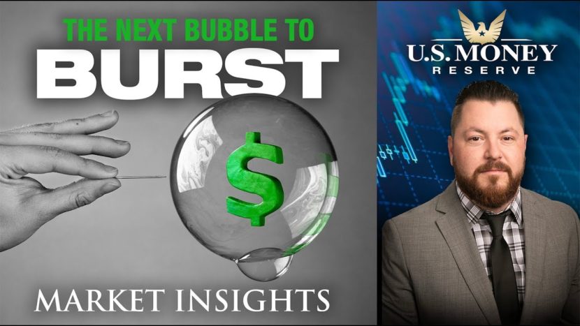 patrick brunson presenting next to a clear bubble with a green dollar sign inside infront of a grey background