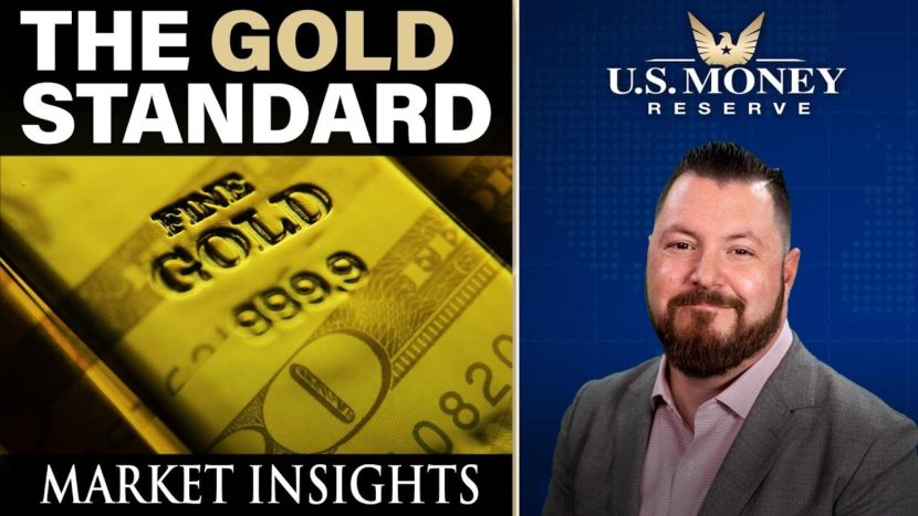 patrick brunson presenting next to a yellow gold bar for market insights