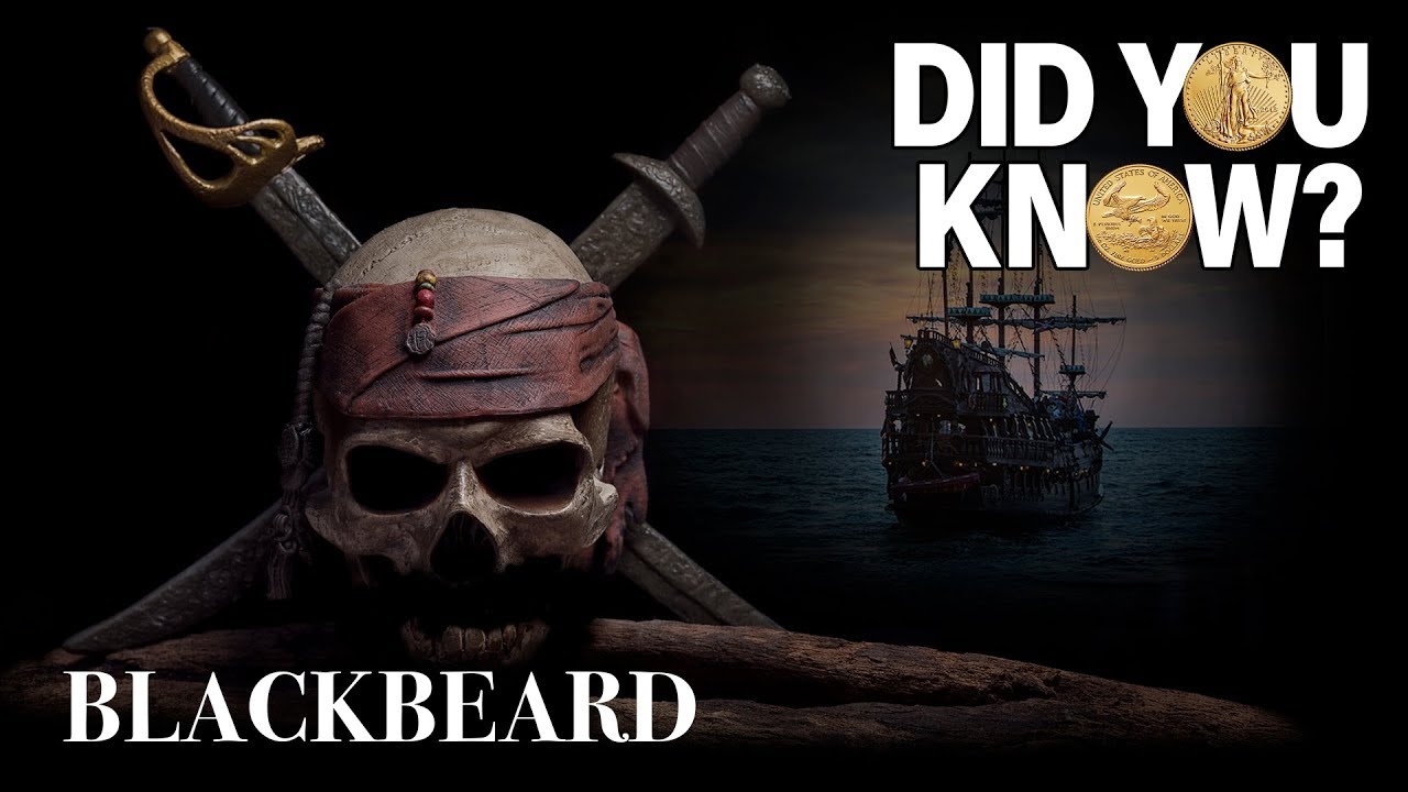Blackbeard - Did You Know? - Skull with crossed swords in a dark background