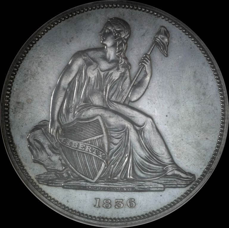 1836 Gobrecht dollar obverse