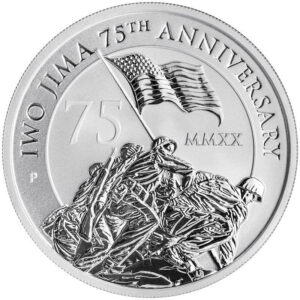 1 oz. Silver Iwo Jima Coin reverse