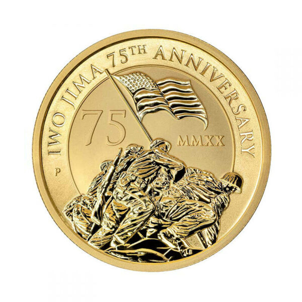 Tenth-Ounce Gold Iwo Jima Coin reverse