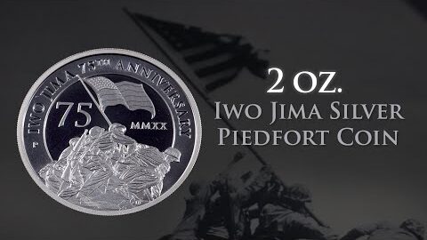 2 oz. Iwo Jima Silver Piedfort Coin