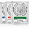 Silver American eagle 3-coin set from all 3 U.S. mints