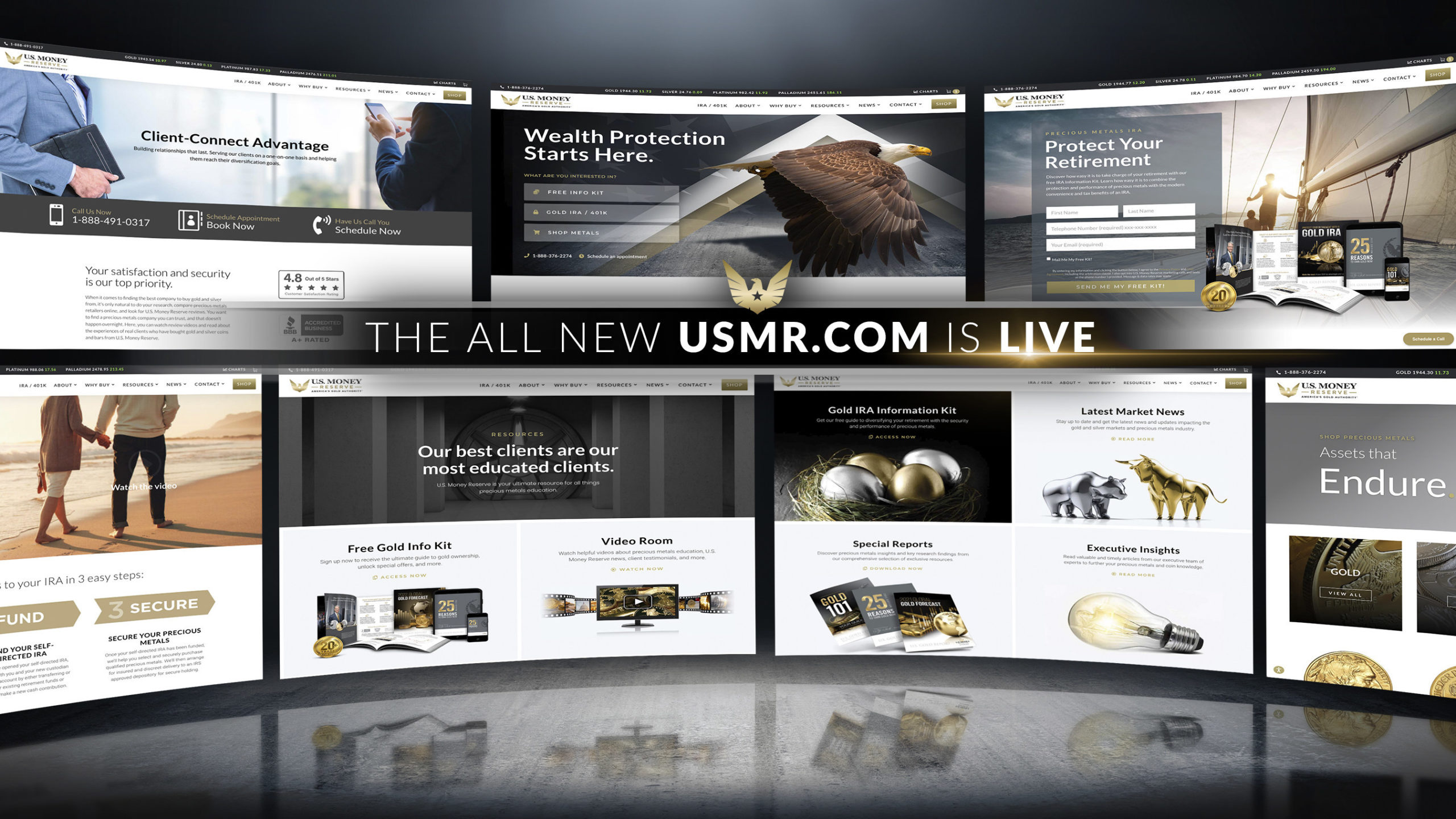U.S. Money Reserve Announces Launch of Website Redesign to Showcase the Ultimate Destination for Precious Metals