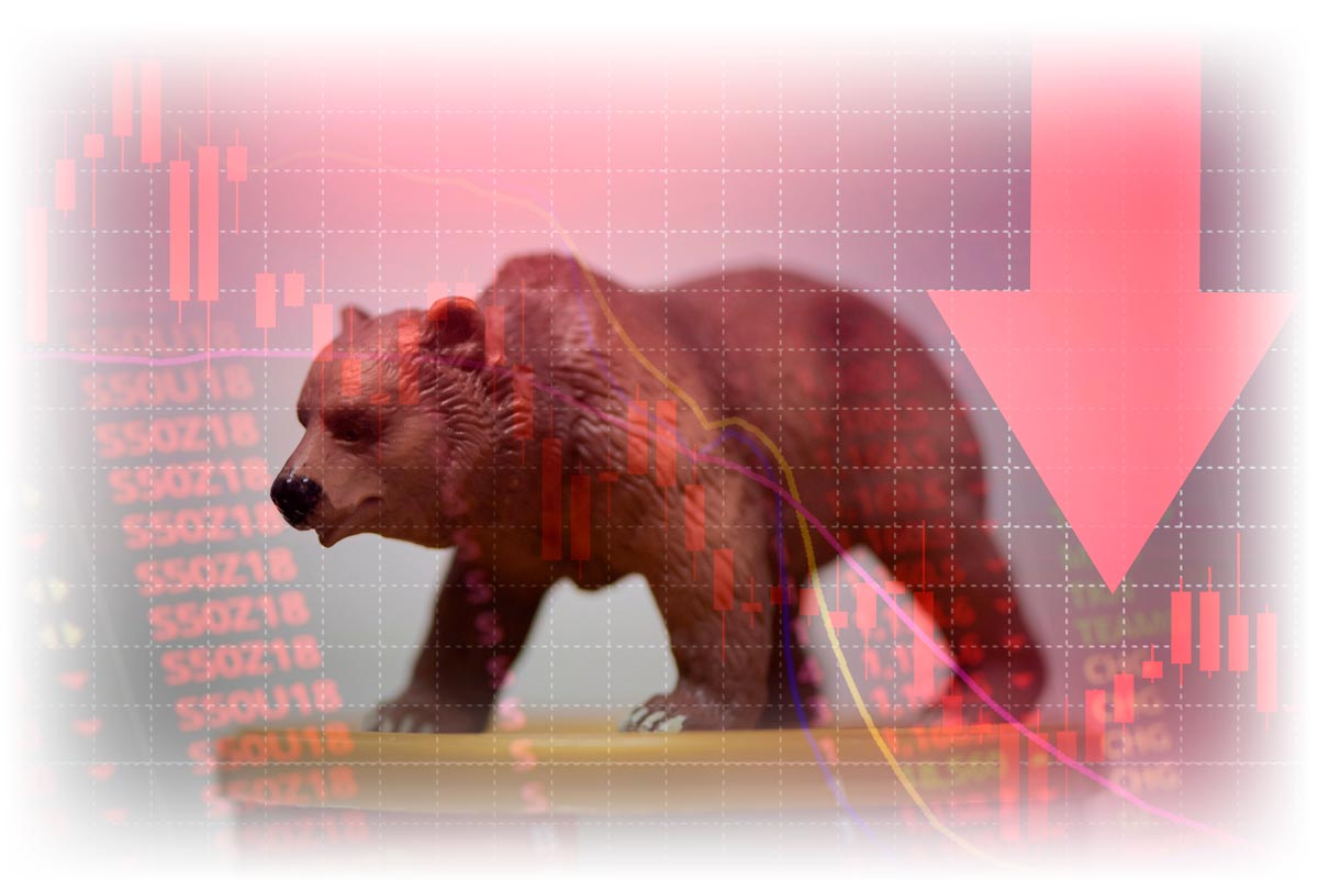 Bear and downward market charts and data