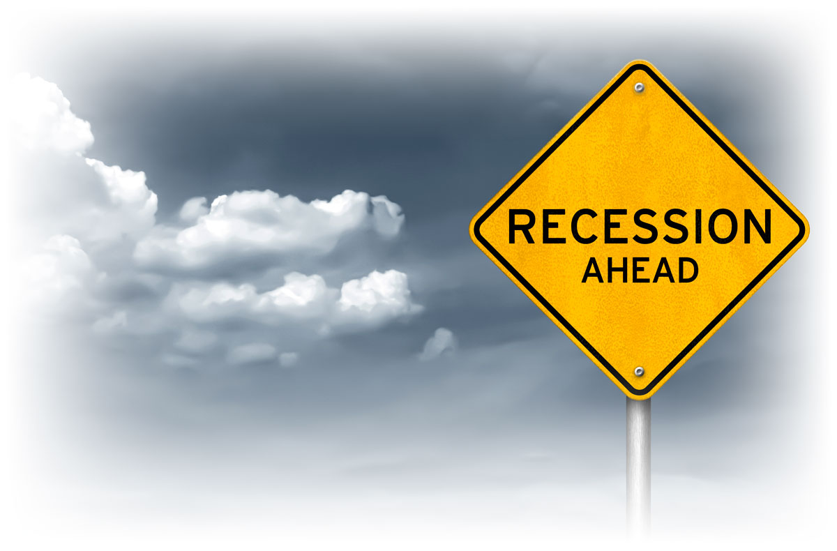 Recession Ahead Sign