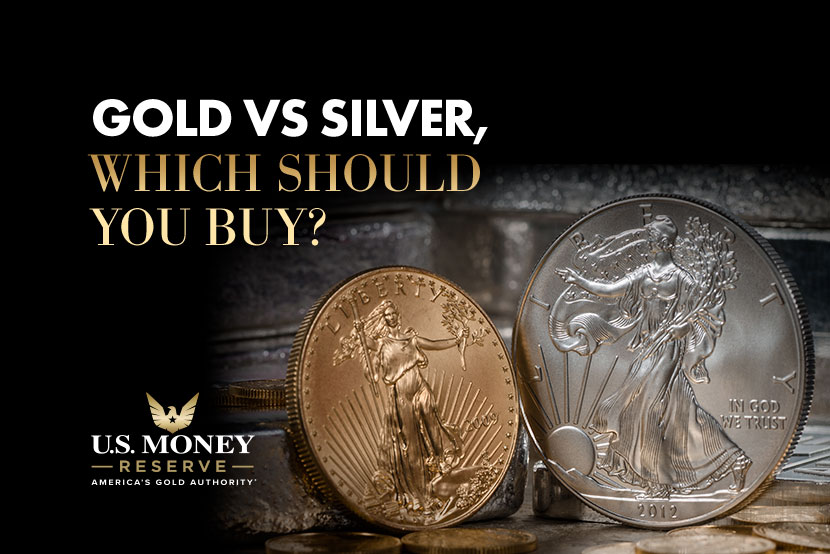 Gold and silver coins facing each other