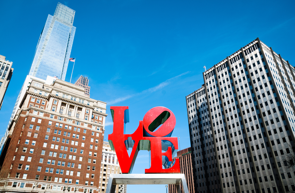 Love Park in Philadelphia, PA