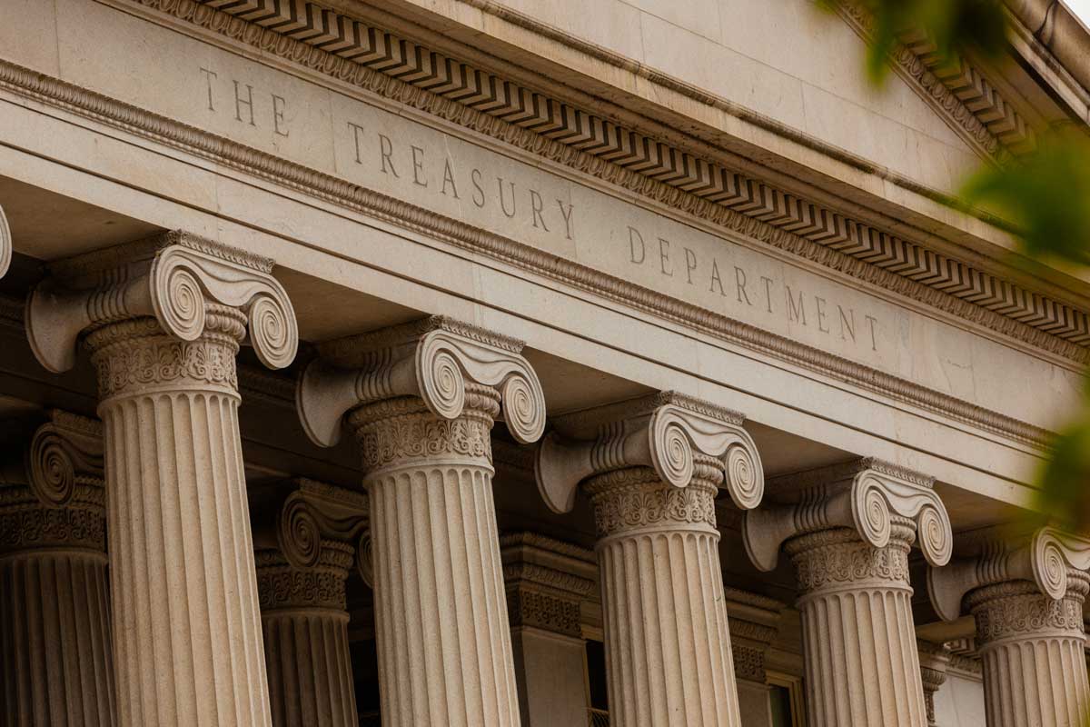 U.S. Treasury building in Washington, D.C.