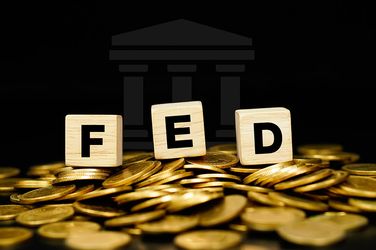 Fed over gold coins